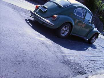 asfalto na estrada união industria